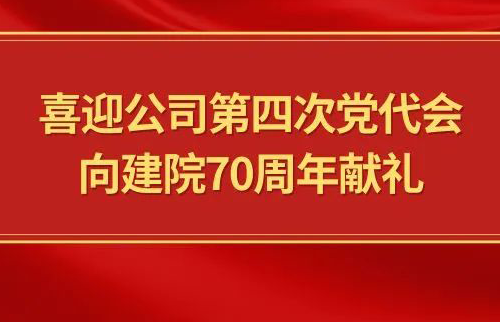 喜迎公司第四次党代会，，，，，...